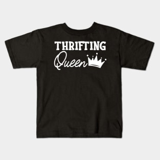 Thrifting Queen Kids T-Shirt